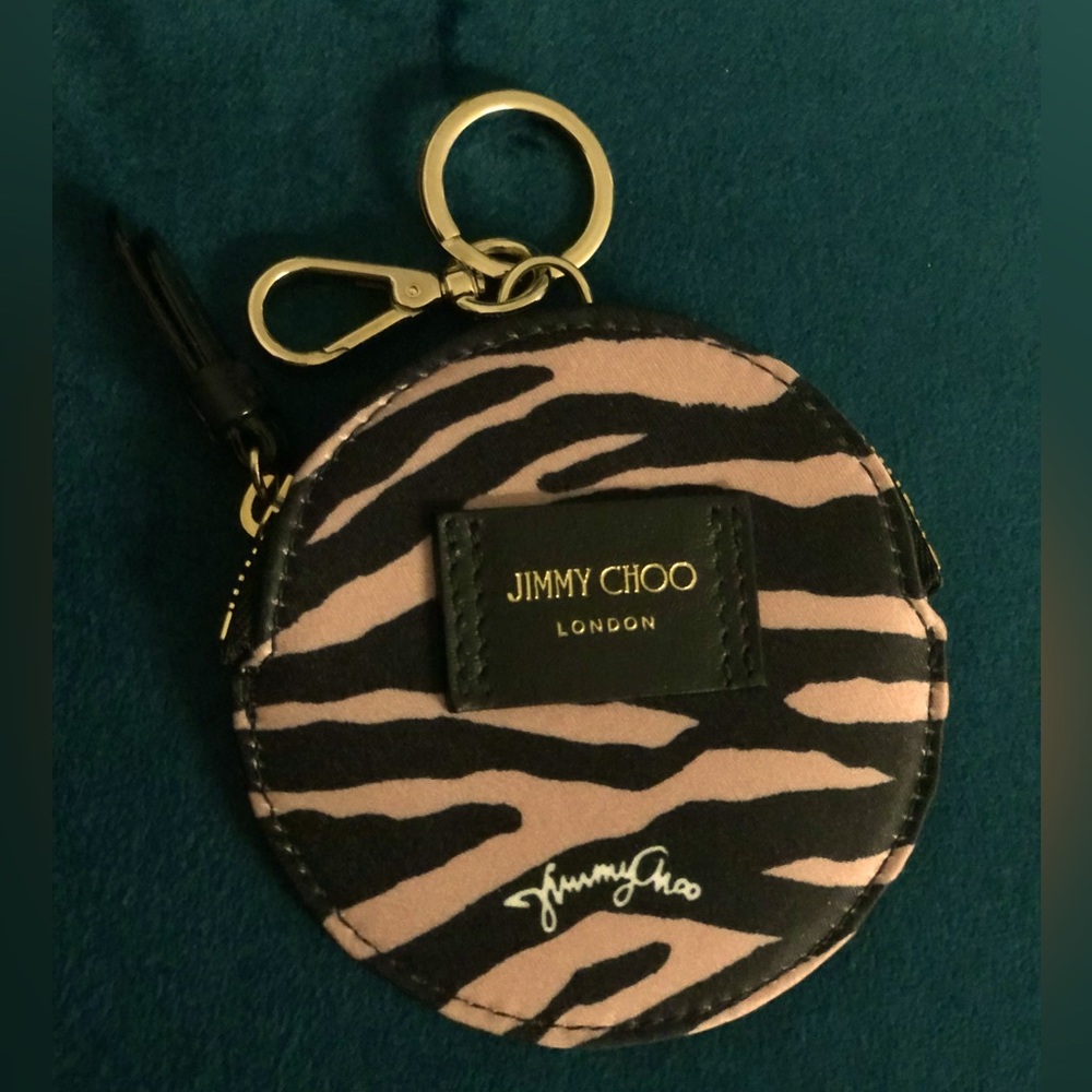 Jimmy Choo Round Keychain and Coin Purse
